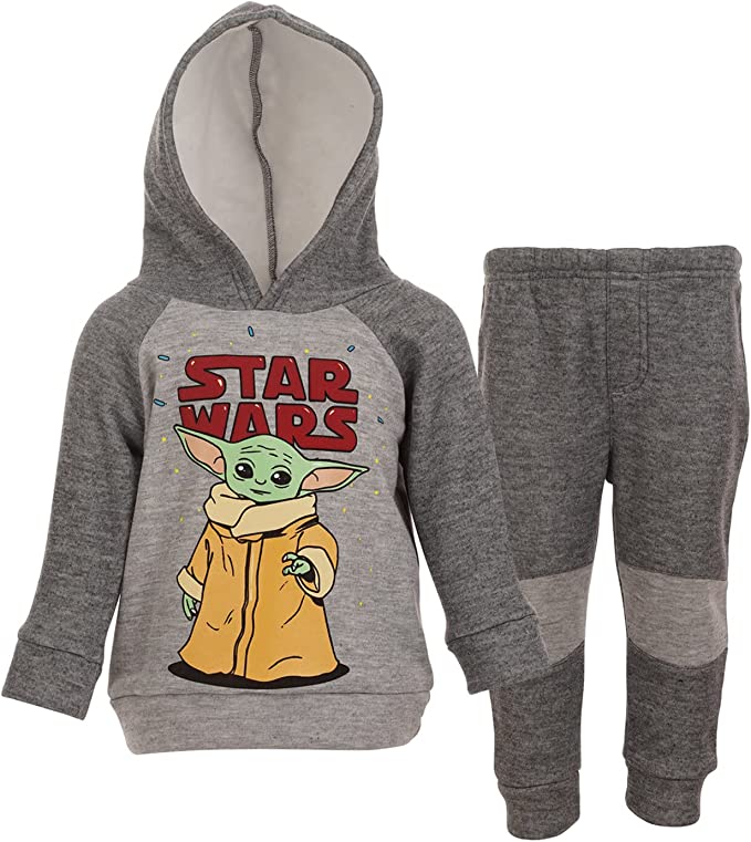 STAR WARS The Child Pullover Hoodie and Pants Outfit Set Infant to Big Kid