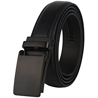 Dante Genuine Leather Ratchet Click Dress Belts for men,Trim to Fit