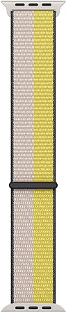 Apple Watch Band - Sport Loop (45mm) - Oat Milk/Lemon Zest - Regular