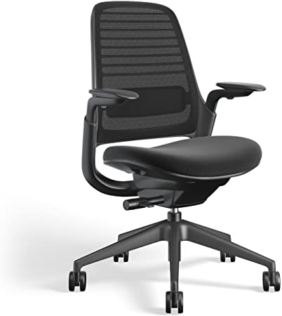 Steelcase Office Chair, polypropylene, Licorice