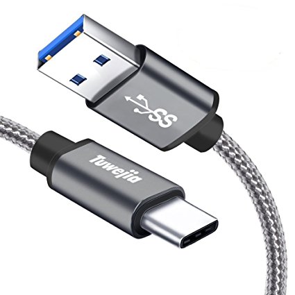 USB Type C Cable,Tuwejia USB3.0 to USB C 6Feet Fast Charger Nylon Braided Cord for LG G5 V20,Sumsang S8,Nexus 6P 5X,MacBook 12",Google Pixel XL,Huawei P9/P10/Mate9/G9/V8,OnePlus 2,Nukia N1,etc