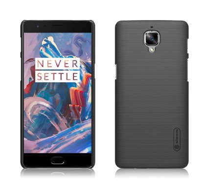 TopAce High Quality Super Frosted Shield Shell Cover Case   Screen Protector For OnePlus 3 / OnePlus Three (Black)
