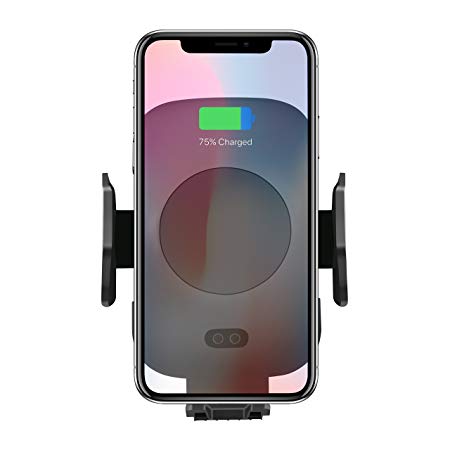 Automatic Wireless Qi Car Charger Mount， MASO Air Vent Phone Holder For Samsung Galaxy S9/S9  Plus/S8/S8 , iPhone X/8/8 Plus