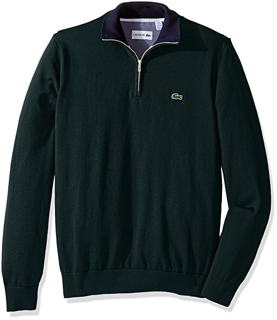 Lacoste Men's Seg 1 1/4 Zip Jersey Sweater