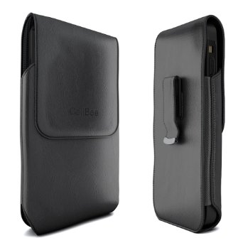 iPhone 6s Holster, CellBee® Premium Leather Pouch Carrying Case with Belt Clip Belt Swivel Holster for Apple iPhone 6 6s 4.7 Inch (Perfect Fits Otterbox / LifeProof Case) (The Vertical)