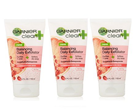 Garnier Clean  Balancing Daily Exfoliator For Combination Skin 5FL OZ (Pack of 3)