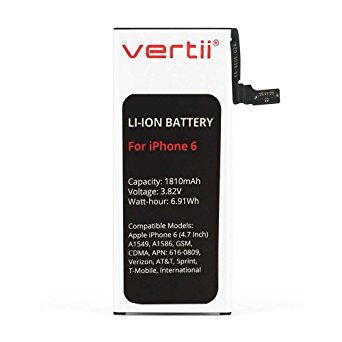 vertii Replacement Battery for Apple iPhone 6