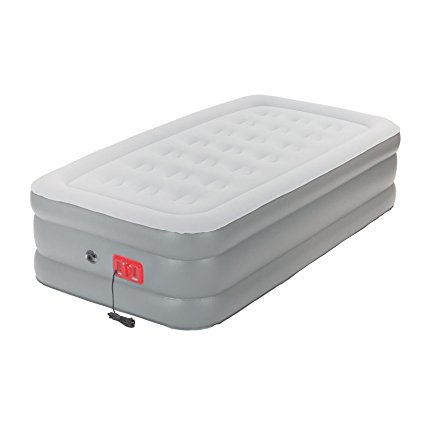 Coleman Support Rest Twin Elite Air Bed with Built-In Pump, 20"