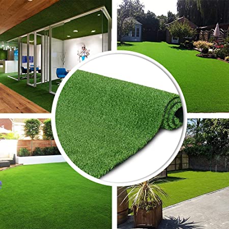 Artificial Grass Turf Lawn - 7FTX11FT(77 Square FT) Indoor Outdoor Garden Lawn Landscape Synthetic Grass Mat