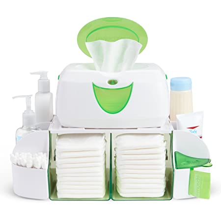 Munchkin Diaper Duty Organizer, Green/White