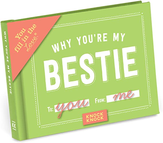 Knock Knock Why You're My Bestie Fill in the Love Book Fill-in-the-Blank Gift Journal