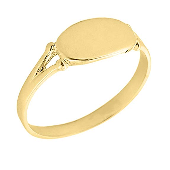 Women's 10k Yellow Gold Signet Ring