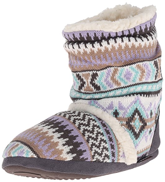 Muk Luks Women's Scrunch Desert Fairisle Winter Boot