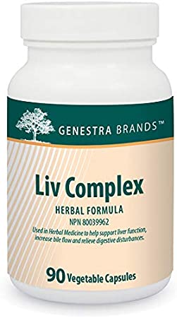 Genestra Brands - Liv Complex - Herbal Formula to Support Liver Function* - 90 Vegetable Capsules