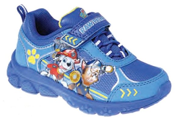 Paw Patrol Boys' Toddlers Blue/Black/White Sneakers Light Up Shoe