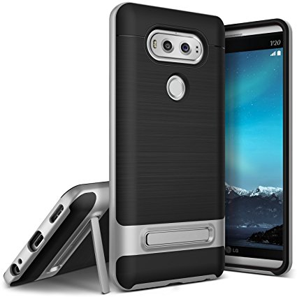 V20 Case (Gardien Series)(Satin Steel) - Hard Drop Protection and Primary Defense Shield for LG V20 2016 Only