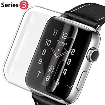 Apple Watch 3 Case, ToHayie Apple Watch Protective 3 Case HD Clear PC Ultra Thin Replacements Cover Case for Apple Watch Series 3, 2 Case 42mm
