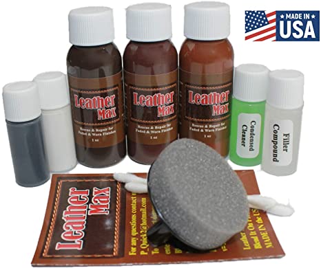 Blend It On Complete Leather Refinish, Restore, Recolor & Repair Kit / Now with 3 Color Shades to Blend with / Leather & Vinyl Refinish (Bold Brown)