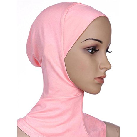 JYS Muslim Full Cover Inner Hijab Cap Islamic Underscarf Neck Head Bonnet Hat