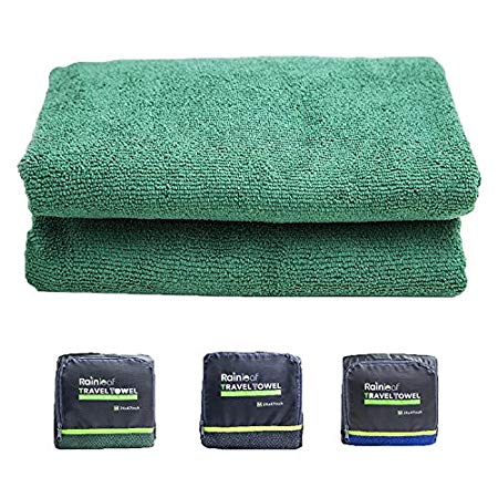 RainLeaf Microfiber Towel,Perfect as Travel Towel,Gym Towel,Sports Towel,Swimming Towel,Fast Drying Super Absorbent Ultra Compact