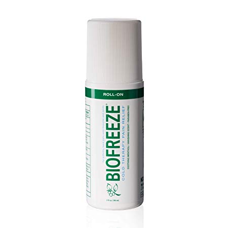 Biofreeze Pain Relief Gel, 3 oz. Roll-On, Fast Acting, Long Lasting, & Powerful Topical Pain Reliever