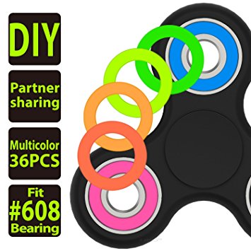 WBESEV Fidget Spinner Toy 4 mins  Hand Tri-Spinner fidget toys EDC Stress Reducer Anti-Anxiety Steel Bearings (2017 V2.0 Version)