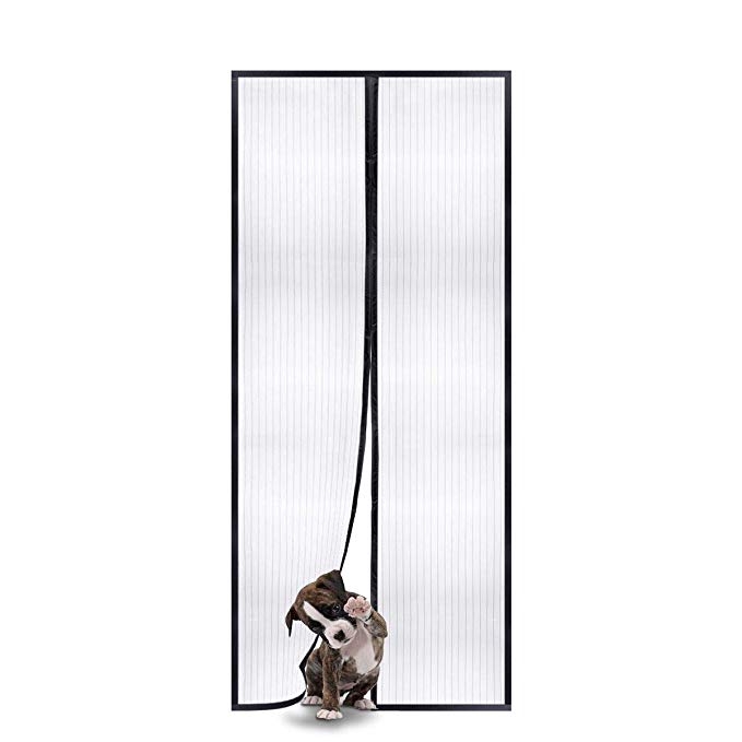 Reinforced Magnetic Screen Door, Fits Door Size up to 34x82 inches