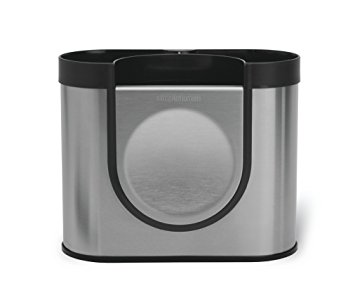 simplehuman Utensil Holder with Removable Spoon Rest - Brushed Steel