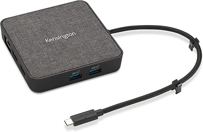 Kensington MD120U4 USB4 Hub, Dual Display 4K @120hz, Single 8K @60hz, HDMI, 100W Power Pass Through, 2.5Gbps Ethernet, 10Gbps USB-A, for Mac and Windows (K32850WW)