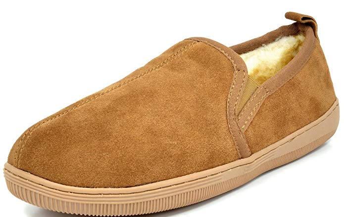 DREAM PAIRS Men's Fur-Loafer Suede Slippers Loafers Shoes