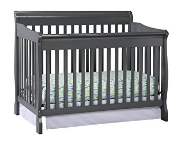 Stork Craft Modena Convertible Crib, Gray