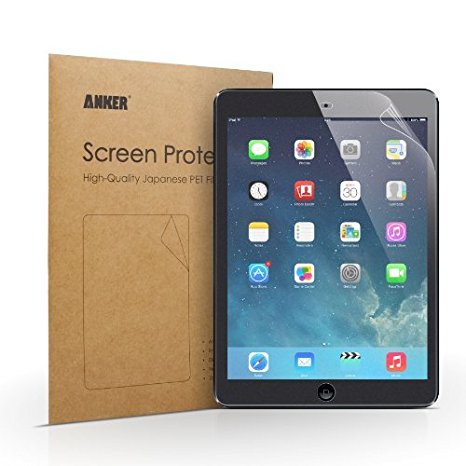 Anker Screen Protector for Apple iPad Air / iPad Air 2 [2-Pack] - Highly-Transparent Anti-Fingerprint (Matte) with Lifetime Warranty