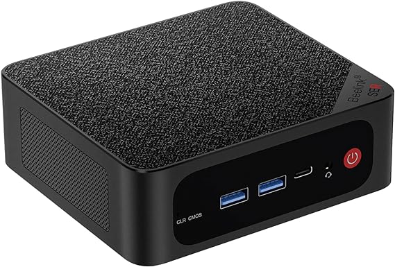 Beelink SER5 MAX Mini Computers| Mini pc AMD 5800H, 16GB DDR4 3200Mhz&500GB M.2 2280 NVMe SSD; Triple 4K UHD Display, WiFi 6，Buletooth 5.2, Gaming PC GTA-V, Fall Guys, CS:GO.etc