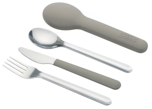 Joseph Joseph GoEat Compact Stainless-Steel Cutlery Set, Gray