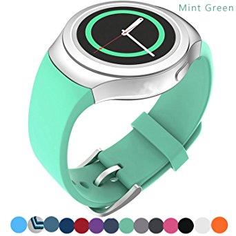 Samsung Gear S2 Watch Band, Silicone Replacement Sport Band for Samsung Gear S2 Smart Watch (Mint Green)
