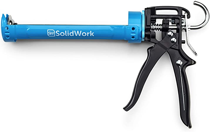 SolidWork sealant Gun | Professional caulking with Highest 24:1 Lever Transmission - Silicone Tube That can be Used on All 310ml Sealing and Adhesive cartridges
