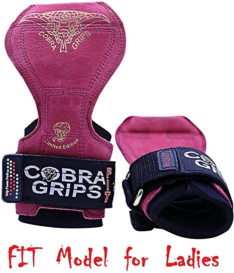 Cobra Grips PRO Weight Lifting Gloves Heavy Duty Straps Alternative Power Lifting Hooks Best for Deadlifts Adjustable Neoprene Padded Wrist Wraps Support Bodybuilding