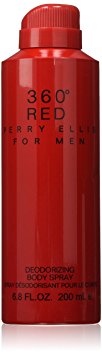 Perry Ellis 360 Red for Men, 6.8 fl oz Body Spray