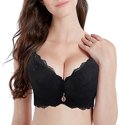 FallSweet Padded Push Up Lace Bras for 34A to 44C Underwire