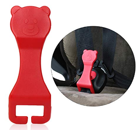 Bear Buddy Unbuckle Assistant Easy Buckle Release Aid for Children and Parents to Unbuckle (Red)