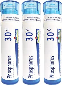 Boiron Phosphorus 30c Homeopathic Medicine for Dizziness with Sleeplessness - Pack of 3 (240 Pellets)