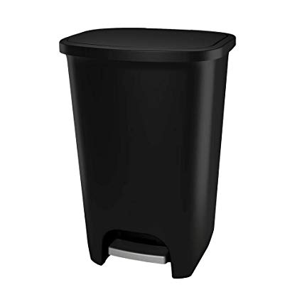 Glad 20 Gallon / 75 Liter Extra Capacity Plastic Step Trash Can with CloroxTM Odor Protection | Fits Glad Kitchen Pro 20 Gallon Trash Bags