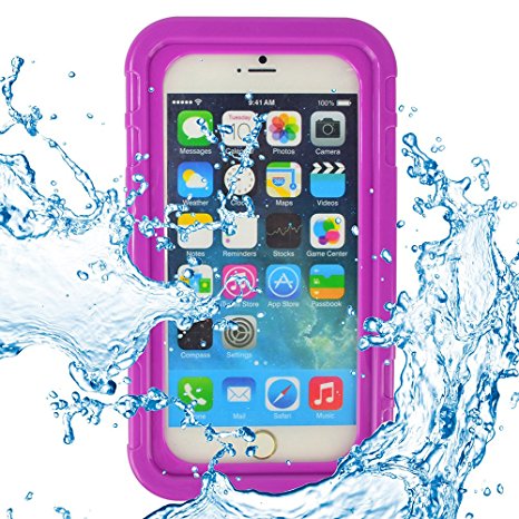 Hard Shell Waterproof case for iphone 7 iphone 7 plus and iphone 6s iphone6 plus with Neck Lanyard
