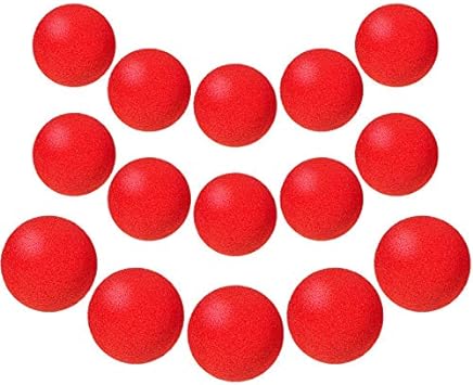 Skylety 20 Pieces Red Sponge Balls Soft Magic Sponge Balls Combo Close-Up Magic Street Classical Comedy Trick Props 1.4 Inch and 1.8 Inch Balls with Instructions