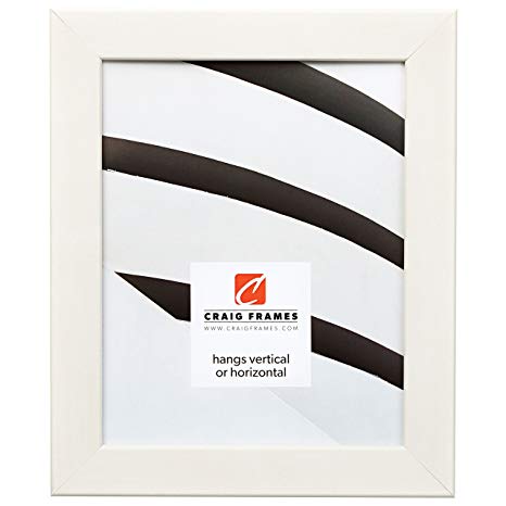 Craig Frames 26021 24 by 36-Inch Picture Frame, Smooth Wrap Finish, 1.26-Inch Wide, Whitewash