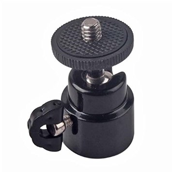 1/4" Mini Ball Head Bracket Holder Mount Tripod for DSLR Camera DV LED Light Black