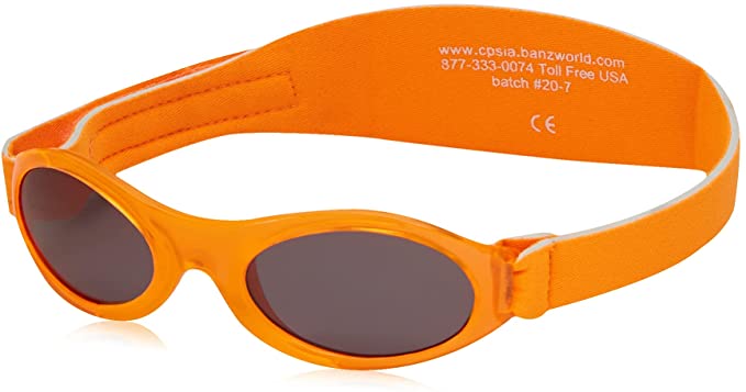 Baby Banz Adventure Sunglasses, Sunset Orange, Infants 0-2 Years, 1-Pack