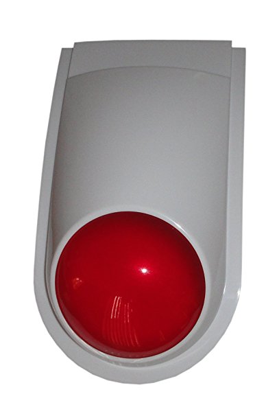 Wireless Z-Wave Outdoor Siren & Strobe Alarm, Clear Lens; Cert ID: ZC08-13100001