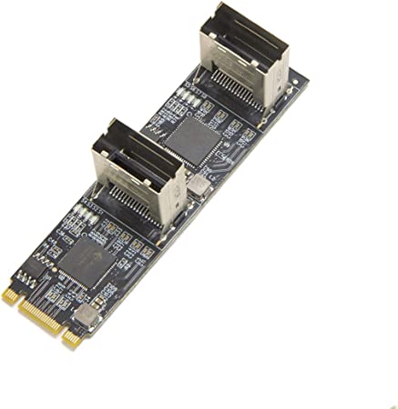 8 port Non-RAID SATA III 6Gbp/s to M.2 B M Key Adapter PCI-e 3.0 x2 bandwith