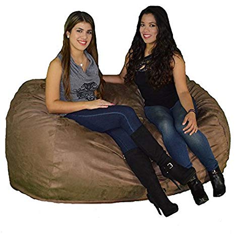 Large Bean Bag Chair 6 Foot Cozy Beanbag Filled with 48 Lbs of Premium Cozy Foam for Ultimate Comfort